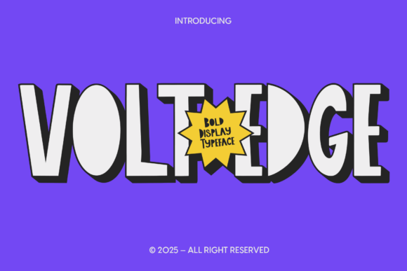 Cfvoltedge Regular: A Bold Display Font for Small Business Branding