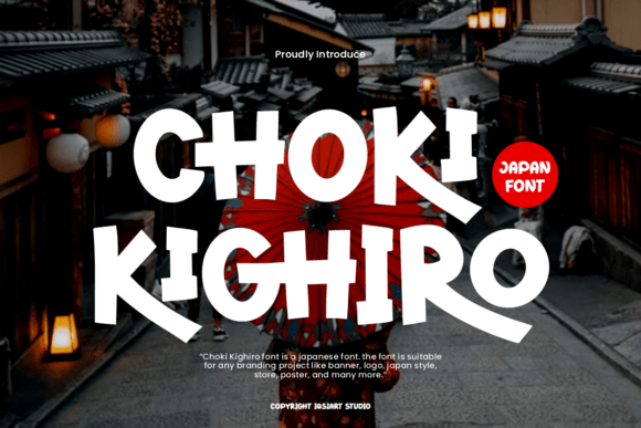 Choki Kighiro: A Playful Display Font with Hand-Cut Japanese Energy