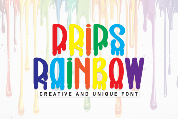 Drips Rainbow: A Friendly Display Font for Modern Branding
