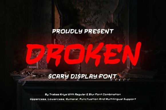 Droken Display Font: A Handmaker’s Secret for Spooky Packaging