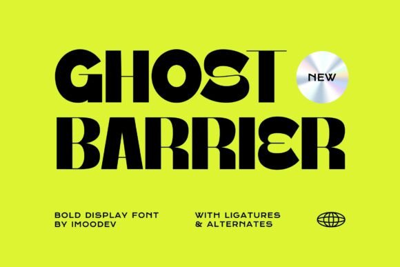 Ghost Barrier: A Display Font for Handmade Product Design