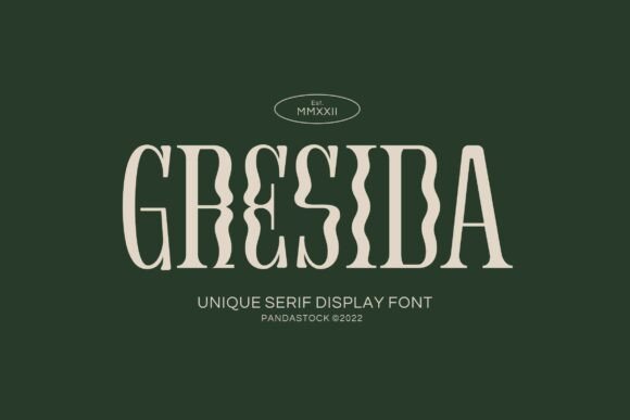 Gresida: A Serif Display Font for Digital Designers