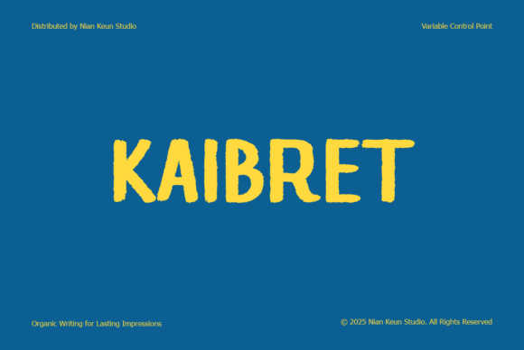 Kaibret: A Handcrafted Display Font for Bold Marketing Visuals