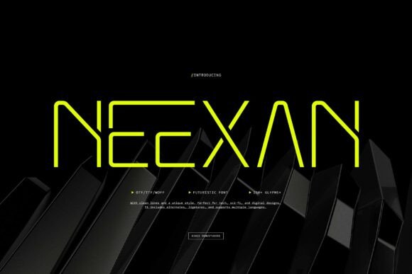 Neexan Display Typeface for Modern Web Design