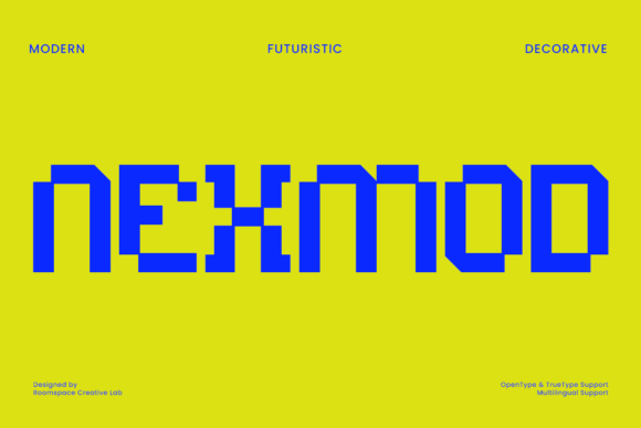 Nexmod Regular: A Display Font Built for Digital Impact