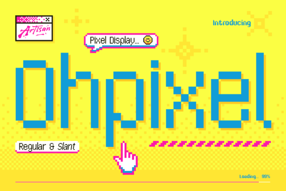 Ohpixel: A Retro Pixel Font for Handmade Product Design