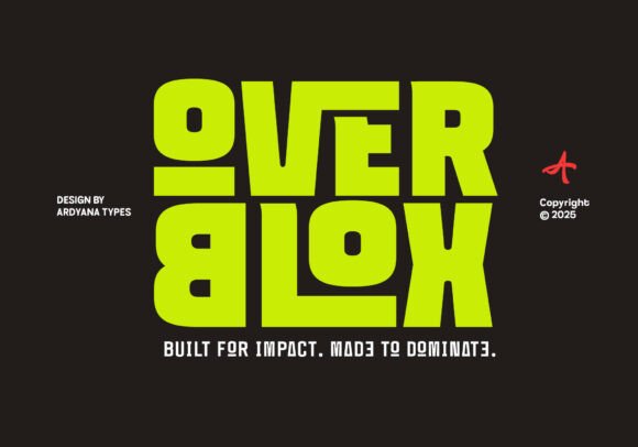 Overblox Regular: A Display Font That Brings Editorial Presence to Your Content Layouts