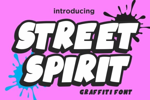 Street Spirit: A Graffiti Cartoon Display Font for Bold Brands