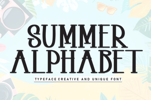 Summer Alphabet: A Handwritten Display Font for Digital Design