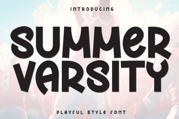 Summer Varsity: A Casual Display Font for Editorial Design