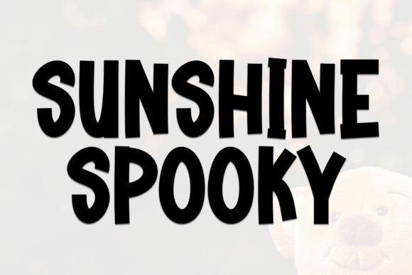 Sunshine Spooky: A Playful Display Font for Bold Branding