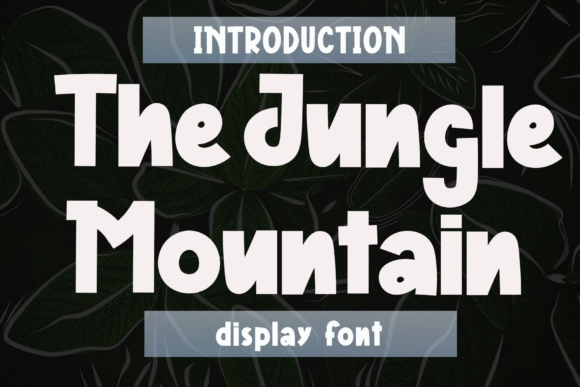 The Jungle Mountain: A Display Font for Warm Editorial Design