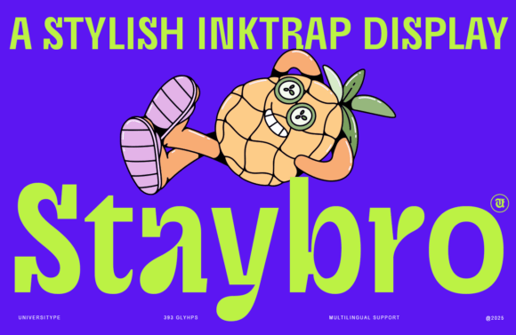 Ut Staybro Font Review: A Bold Display Typeface for Fearless Branding